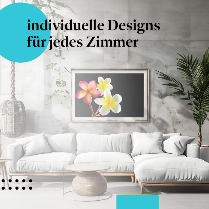 Schlafzimmer Deko: Exotik mit "Frangipani" Poster